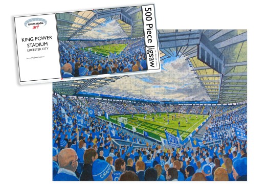 King Power Stadium Fine Art Jigsaw Puzzle - Leicester City FC